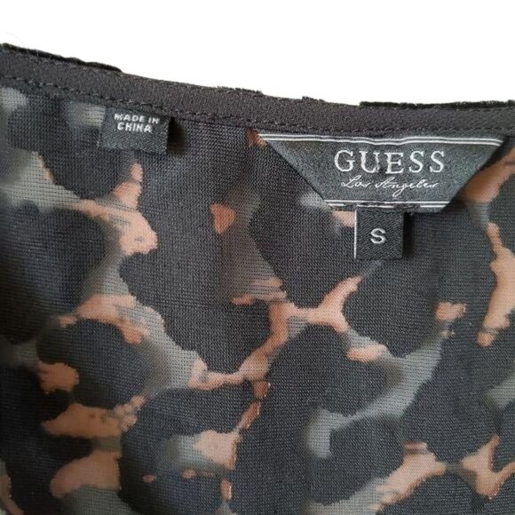Guess |  Leopard Animal Print Blouse - Picture 5 of 7